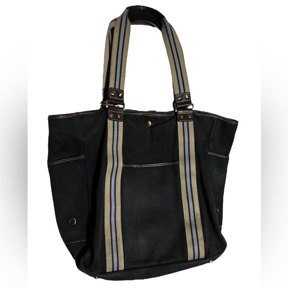 Rafe New York Tote Handbag black Canvas bag